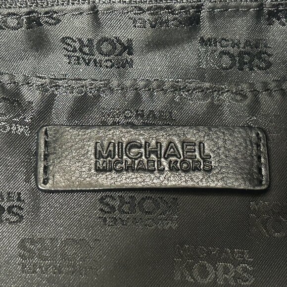 Michael Kors Astor Tortuga large black leather tote with chains and silver studs - Picture 8 of 8